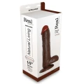 Dildo realistyczne 10" FALLO REALISTICO REAL RAPTURE brązowe z PVC
