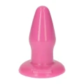 Wtyczka analna Milo Pink, 4.5 cm, PVC, z przyssawką, wysoka jakość, włoskie wykonanie