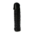 Dildo realistyczne Gustavo Black, 18 cm, średnica 4,5 cm, wodoodporne, dla niej