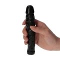 Wielofunkcyjne dildo realistyczne Zeno Black, 16,5 cm, wodoodporne, elastyczne