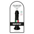 Realistyczne dildo Rino Black, 13.5 cm długości, 3.5 cm średnicy, przyssawka dla stabilności