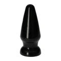 Zatyczka analna Italian Cock 16,5 cm, czarna, anatomiczny kształt, przyssawka
