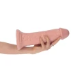 Realistyczne dildo włoskie 25,5 cm z przyssawką, skóra PVC, intensywne doznania