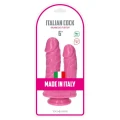 Podwójne dildo do stymulacji intymnej Caino e Abele Pink, 15.5 cm, PVC