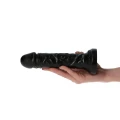 Dildo realistyczny Camillo Black 16,5 cm, średnica 4,5 cm, z przyssawką, wodoodporny