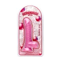 Dildo z aromatem gumy balonowej, realistyczny, 18 cm, PCV, przyssawka