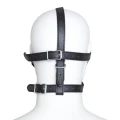Uprząż na twarz z maską na oczy i kneblem Total Head Harness, czarna