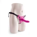 Regulowany pas strap-on dla par Pink Toyz4Lovers z ergonomicznym wibratorze