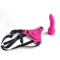 Regulowany pas strap-on dla par Pink Toyz4Lovers z ergonomicznym wibratorze
