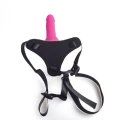 Regulowany pas strap-on dla par Pink Toyz4Lovers z ergonomicznym wibratorze