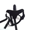 Strap-on z realistycznym dildo dla par Black Toyz4Lovers z regulowanym pasem