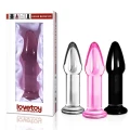Dildo szklane 5" czarne, luksusowe, ogrzewane/chłodzone, 12,7 cm długości
