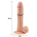Realistyczne dildo 22 cm Ultra Soft Dude z przyssawką - luksusowe doznania dla Ciebie