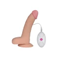 Luksusowe wibracyjne dildo 20 cm Ultra Soft Dude z przyssawką i podgrzewaniem