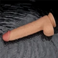 Wibracyjne dildo o długości 24 cm z przyssawką i 10 trybami wibracji