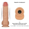 Wibracyjne dildo o długości 24 cm z przyssawką i 10 trybami wibracji