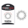 Pierścień erekcyjny POWER PLUS Clear z regulowaną średnicą 0,8-1,6 cm, TPE