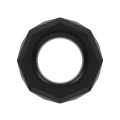 Pierścień erekcyjny POWER PLUS w kolorze czarnym, wykonany z TPE, średnica 0,8-1,6 cm