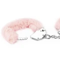 Kajdanki różowe z futerkiem dla par - Fetish Pleasure Fluffy Handcuffs