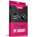Kajdanki bondage Struggle My Handcuff - neoprenowe, regulowane, 23 cm długości
