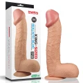 Realistyczne dildo o długości 10,5 cala z przyssawką - King Size, PVC, wodoodporne