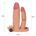 Double Penis Sleeve z Wibracjami 1
