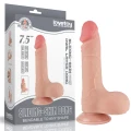 Dildo realistyczne 7,5'' z podwójną gęstością i przyssawką, materiał TPE