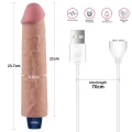 Wibracyjny dildo 9,5 cala z TPE, ładowanie USB, wodoodporne, realistyczny wygląd