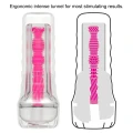 Masturbator 8.5'' Lumino Play z efektem świecenia - różowy, bezpieczny materiał TPE