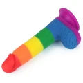 Dildo 7,5'' Prider z platynowego silikonu medycznego, hipoalergiczne, kompatybilne z uprzężą