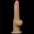 Dildo silikonowe 24 cm z uchwytem, realistyczne, teksturowane, przyssawka 7,9 cm