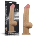 12-calowe dildo z uchwytem, realistyczny silikon i mocna przyssawka, 30,5 cm