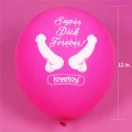 Balony na przyjęcie panieńskie Super Dick Forever (7 sztuk, lateksowe)