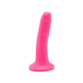 Realistyczne dildo różowe 6 cali (15 cm) z przyssawką, materiał PVC wolny od ftalanów