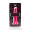 Realistyczny dildo 7.5 cala różowy z przyssawką, bez ftalanów, 19 cm długości