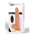Rotating Beads Vibrating Dildo Light skin tone
