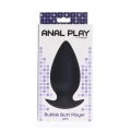 Zabawka analna silikonowa 5 cm, długość 11 cm - Bubble Butt Player Pro Black