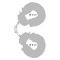 Kajdanki erotyczne z futerkiem - Furry Fun Cuffs w kolorze czarnym, regulowane