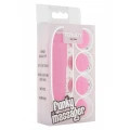 Masażer relaksacyjny Funky Massager Pink, wodoodporny, kompaktowy, z wymiennymi końcówkami