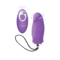 Stymulator intymny - jajko wibracyjne, 7 trybów, wodoodporne, pilot zdalnego sterowania, fioletowe
