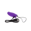 Stymulator intymny - jajko wibracyjne, 7 trybów, wodoodporne, pilot zdalnego sterowania, fioletowe