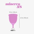 Kubeczek menstruacyjny CRUSHIOUS MINERVA XS z woreczkiem, medyczny silikon, 18ml