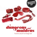Zestaw BDSM CRUSHIOUS DUNGEONS & MAIDENS - czerwony, akcesoria dla par
