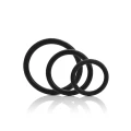 Pierścienie erekcyjne Tri-Rings Black, wielofunkcyjne, silikonowe, 3 rozmiary