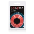Pierścienie erekcyjne silikonowe Tri-Rings w kolorze czerwonym, 3 sztuki