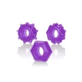 Zestaw pierścieni erekcyjnych w kolorze fioletowym, termoplastyczny kauczuk, elastyczny