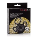 Pierścień erekcyjny dla mężczyzn Big Man S Spreader Black z silikonem, średnica 4 cm