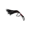 Pejcz z PVC Scandal Flogger z oznaczeniem, długość 69.25 cm, kolor czarny
