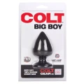 Analny plug silikonowy COLT Big Boy Black, 8.25 cm, średnica 5.75 cm, dla przyjemności