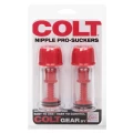 Przyssawki na sutki COLT Pro-Suckers w kolorze czerwonym, 10.25 cm długości